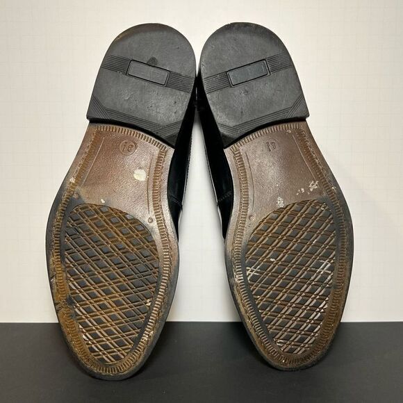 Mens GIORGIO BRUTINI Private Collection Black Cap Toe Oxford Shoes / Size 8.5 - Picture 7 of 9